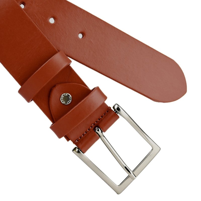 Conte Massimo Herrengürtel aus Leder (pflanzlich gegerbt), Ohne Nähte, Kürzbar, Höhe 4cm — Ansicht 35