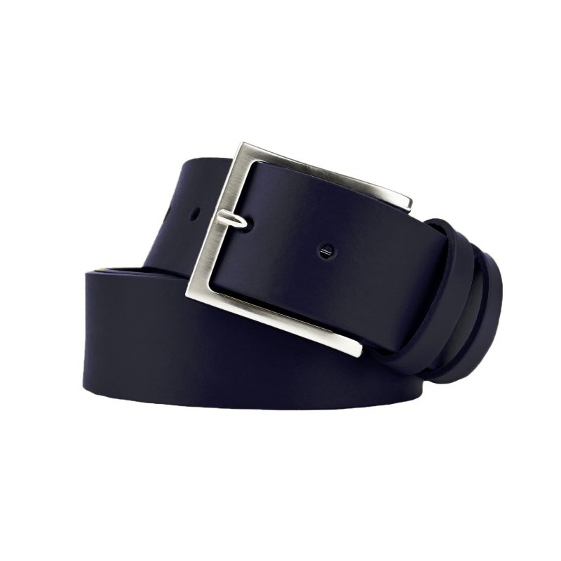 Conte Massimo Men's Belt in Genuine Vegetable-Tanned Leather, Without Stitching, Can Be Shortened, 4cm High — view 37