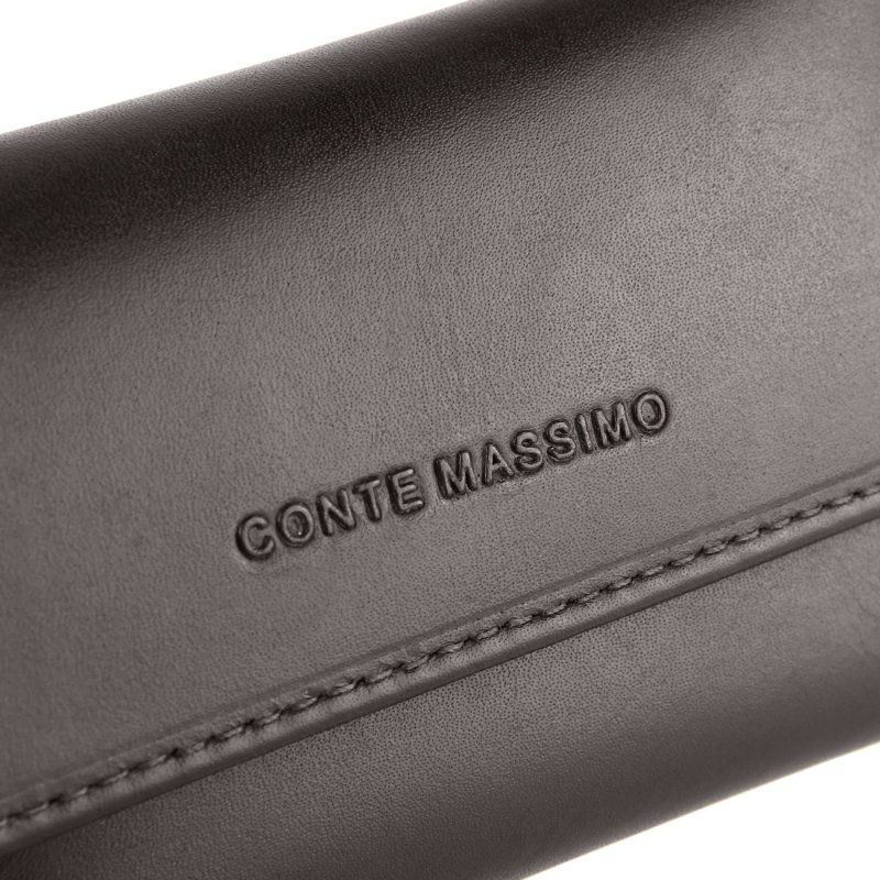 CONTE MASSIMO Schlankes Schlüsseletui für Damen und Herren aus echtem Leder — Ansicht 18