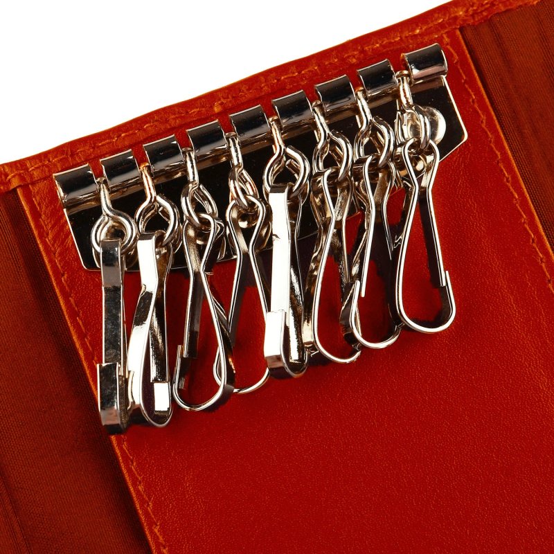 CONTE MASSIMO Slim Men's and Women's Keyring in Genuine Leather — view 22