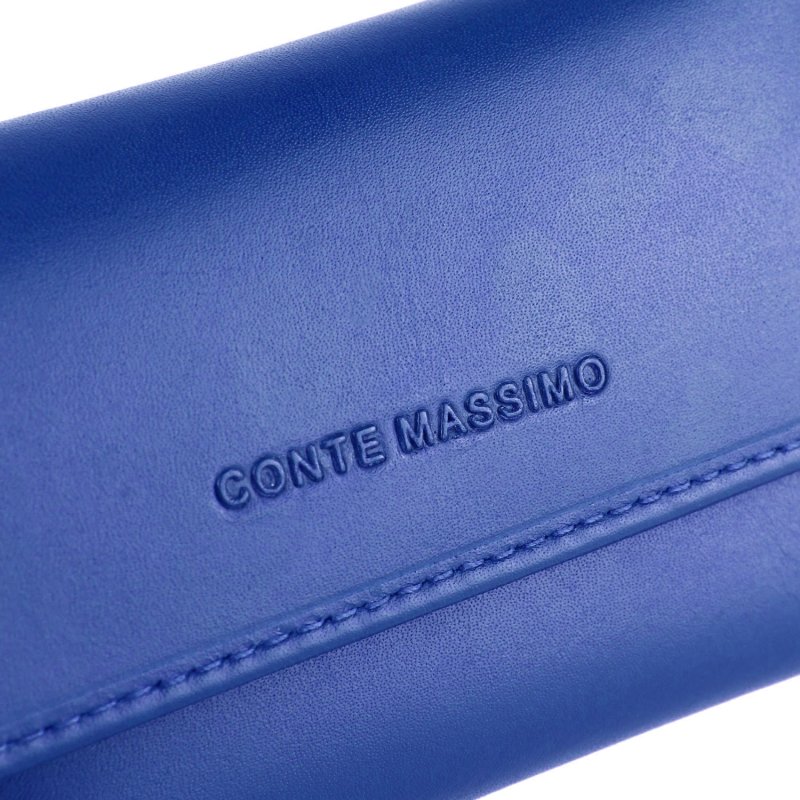 CONTE MASSIMO Schlankes Schlüsseletui für Damen und Herren aus echtem Leder — Ansicht 30
