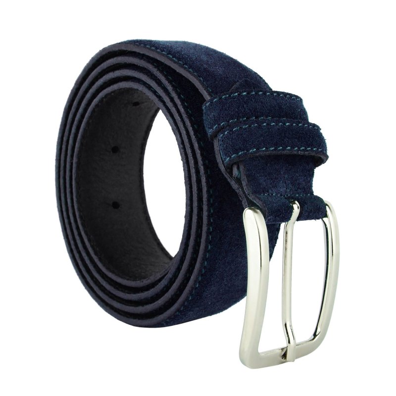 GreSel Ceinture en Daim Homme et Femme, Cuir Véritable, Made in Italy, Raccourcissable — vue 41