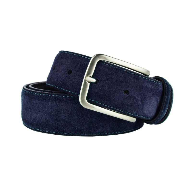 GreSel Gürtel aus echtem Wildleder, Herren und Damen, Made in Italy, kürzbar — Ansicht 42
