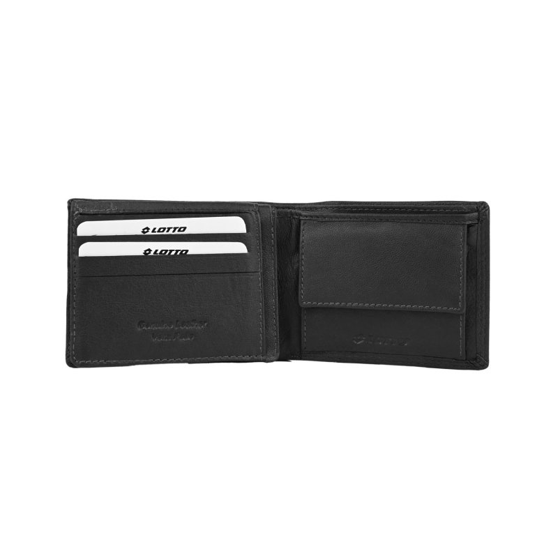 Lotto Men's Genuine Leather Wallet, Spacious, with Gift Box, Classic with Coin Pocket — view 20