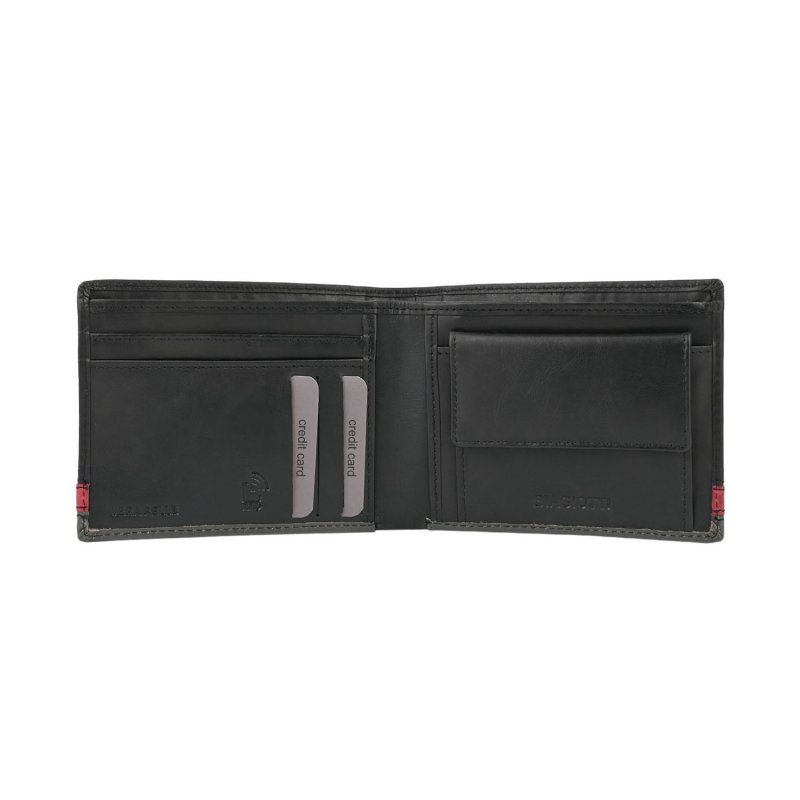 BIAGIOTTI Men's Genuine Leather Wallet with Coin Pocket, Gift Box 767-03 — view 17