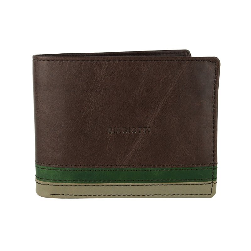 BIAGIOTTI Men's Genuine Leather Wallet with Coin Pocket, Gift Box 767-03 — view 11