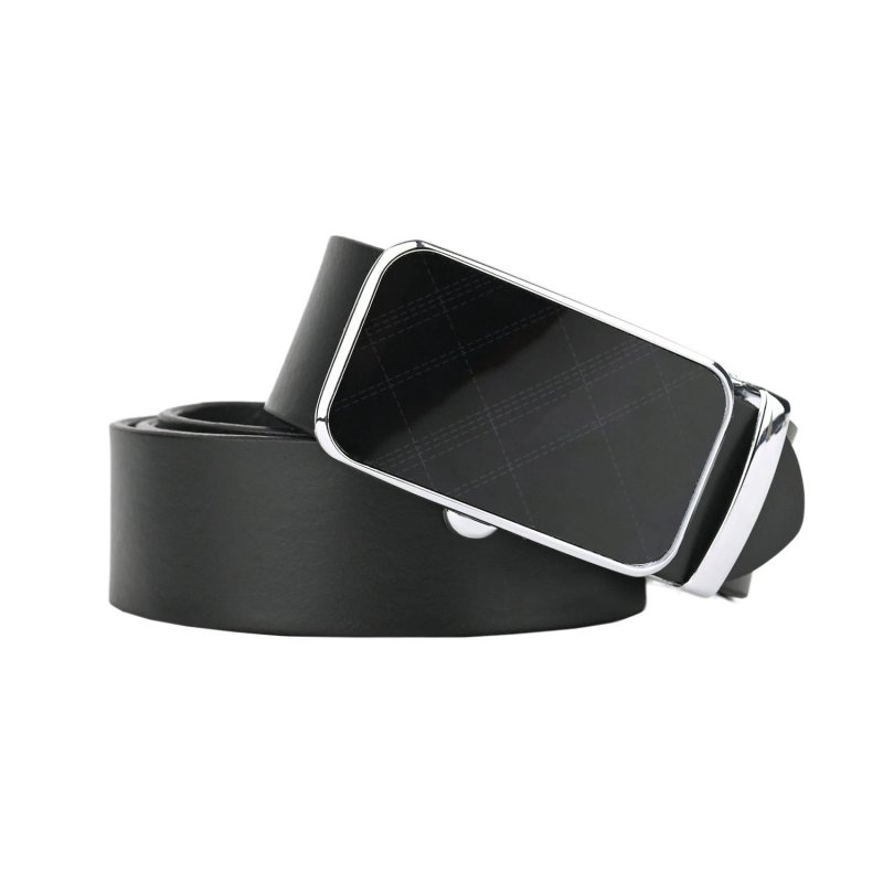 Police Ceinture Homme En Cuir Véritable, Made In Italy, Avec Boucle à Déclenchement Rapide, Raccourcissable Avec Boîte