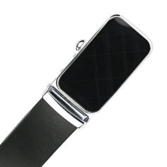 Police Ceinture Homme En Cuir Véritable, Made In Italy, Avec Boucle à Déclenchement Rapide, Raccourcissable Avec Boîte 2