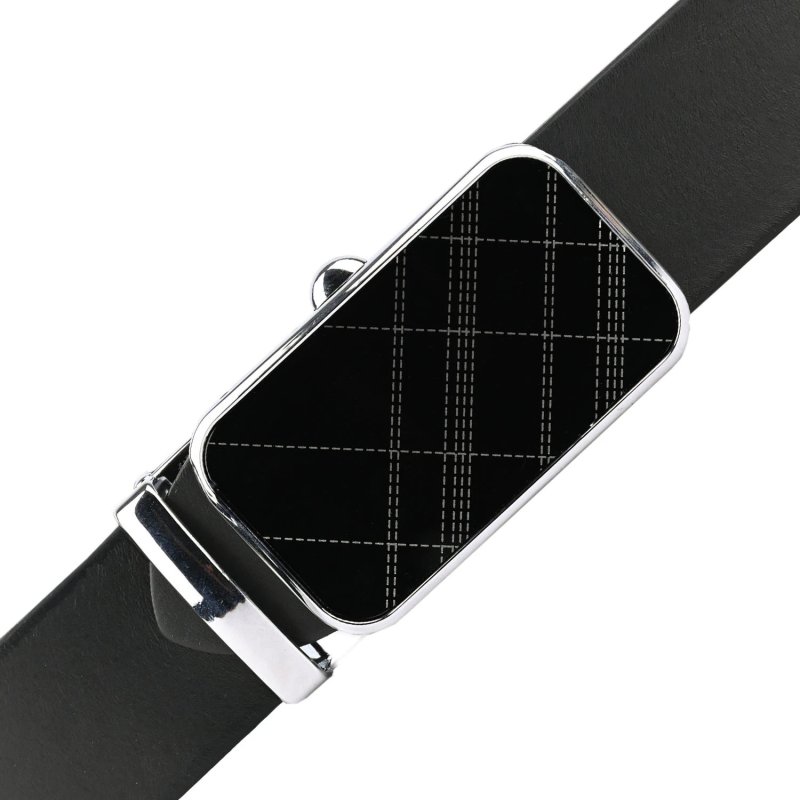 Police Ceinture Homme En Cuir Véritable, Made In Italy, Avec Boucle à Déclenchement Rapide, Raccourcissable Avec… — intérieur