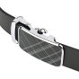Police Men's Belt in Genuine Leather, Made in Italy, Quick-Release Buckle, Shortenable, with Box — front view
