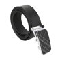 Police Ceinture Homme En Cuir Véritable, Made In Italy, Avec Boucle à Déclenchement Rapide, Raccourcissable Av… — détail logo
