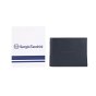 SERGIO TACCHINI Men's Slim Genuine Leather Wallet with Coin Pocket — logo detail