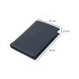 SERGIO TACCHINI Men's Slim Vertical Genuine Leather Wallet with Card Holder — inside