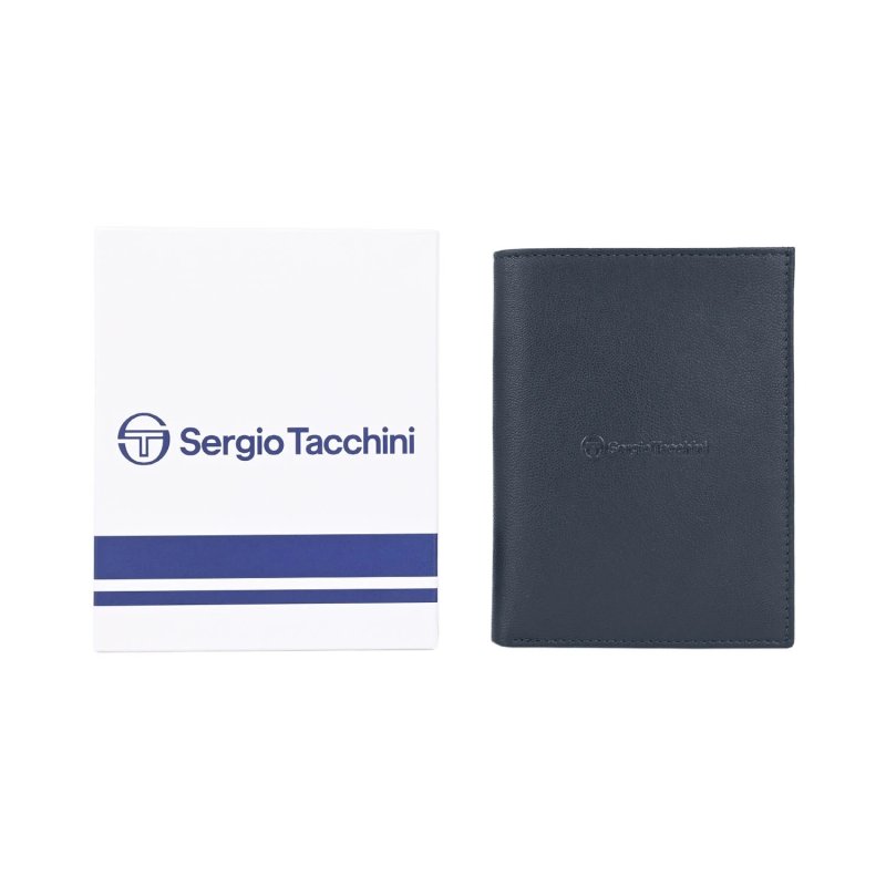SERGIO TACCHINI Men's Slim Vertical Genuine Leather Wallet with Card Holder — detail