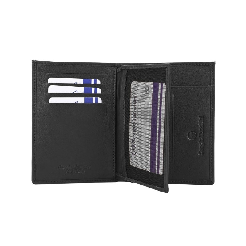 SERGIO TACCHINI Herren-Brieftasche Vertikal aus echtem Leder, Schlank mit Kartenfächern — Ansicht 7