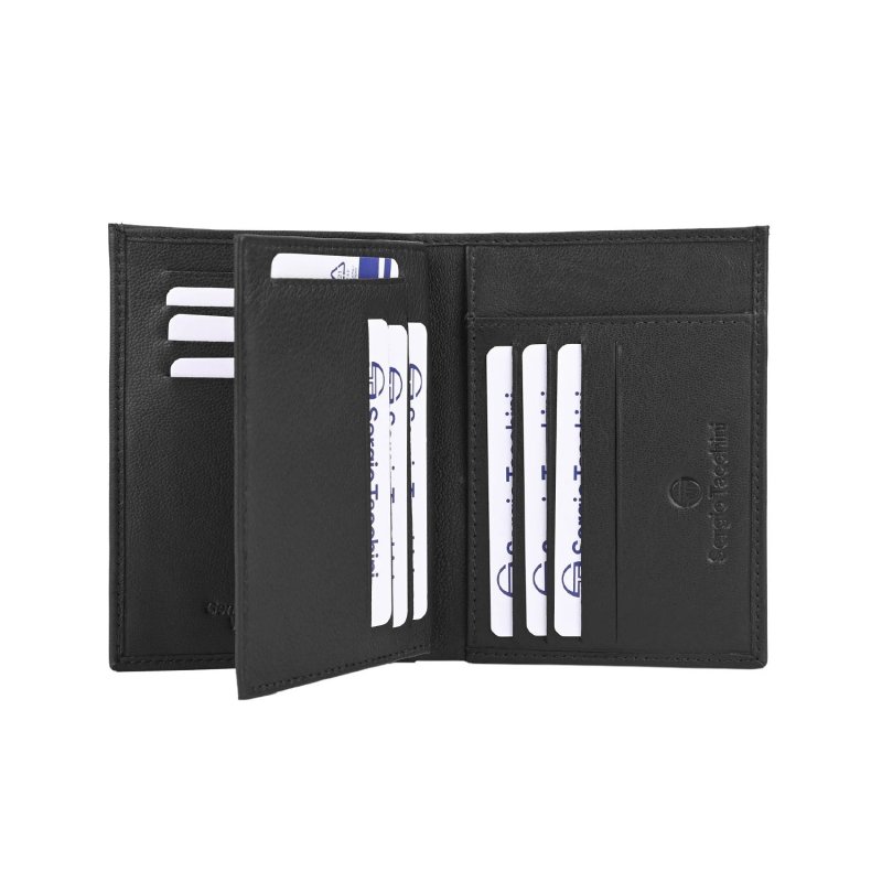 SERGIO TACCHINI Men's Slim Vertical Genuine Leather Wallet with Card Holder — view 8