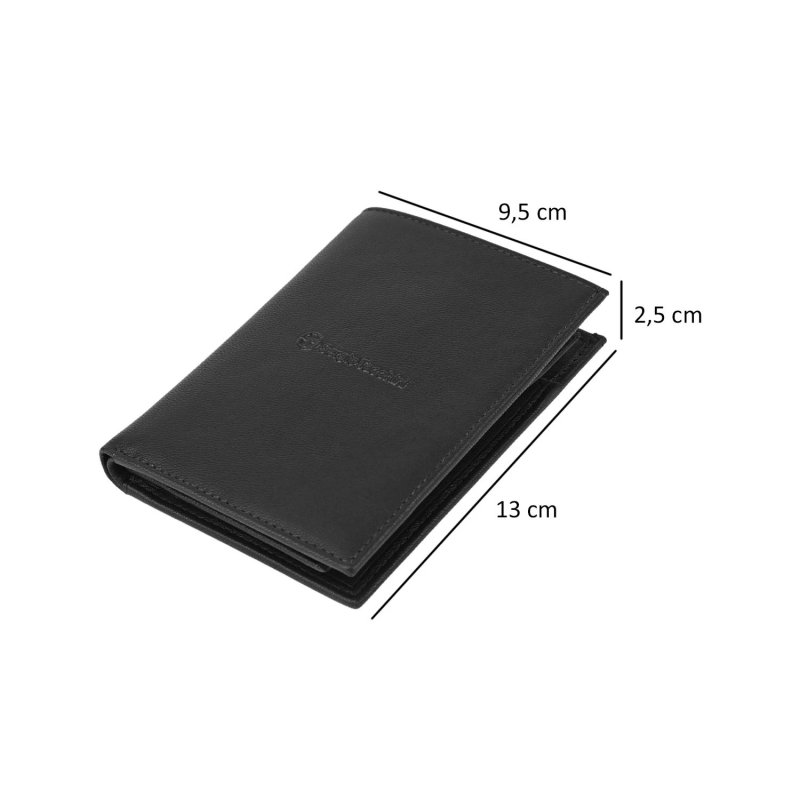 SERGIO TACCHINI Men's Slim Vertical Genuine Leather Wallet with Card Holder — view 9