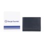 SERGIO TACCHINI Men's Genuine Leather Wallet, Slim With Coin Pocket — logo detail