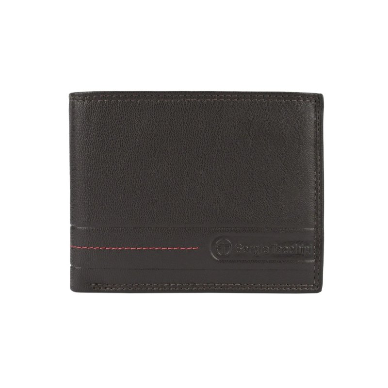 SERGIO TACCHINI Men's Genuine Leather Wallet, Slim With Coin Pocket — view 13