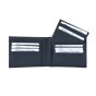 SERGIO TACCHINI Men's Genuine Leather Wallet, Slim With Removable Card Holder — back view