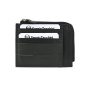SERGIO TACCHINI Men's Genuine Leather Wallet, Slim Credit Card Holder — logo detail