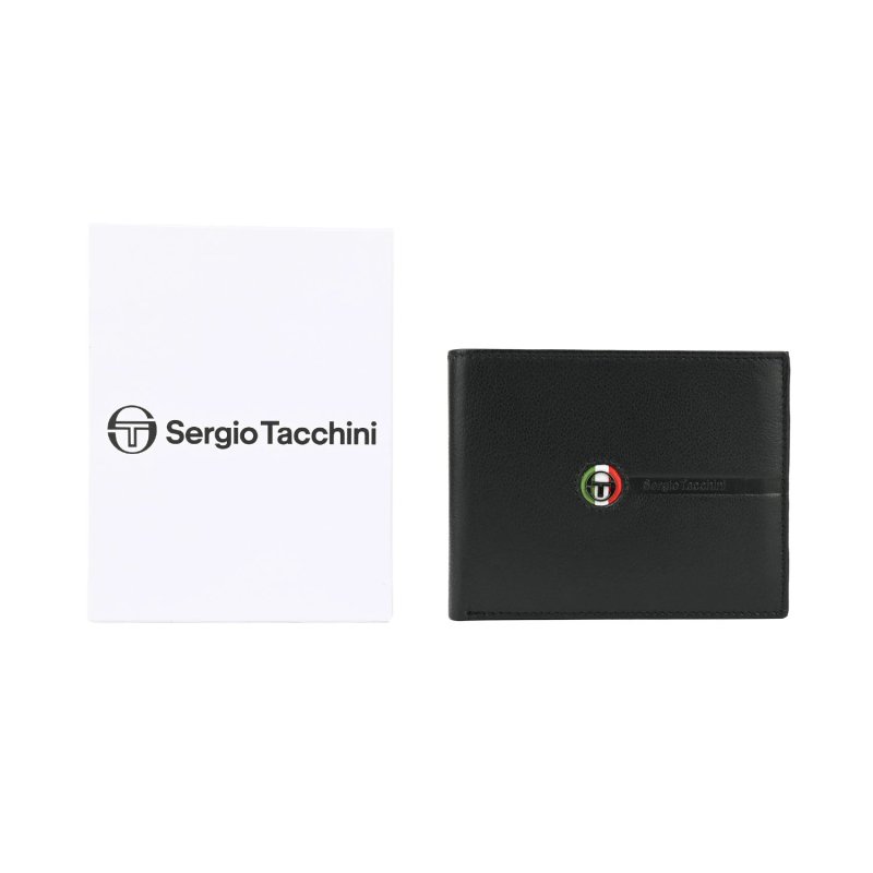 SERGIO TACCHINI Men's Genuine Leather Wallet, Slim With Coin Pocket — view 18