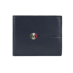 SERGIO TACCHINI Men's Genuine Leather Wallet, Slim With Removable Card Holder