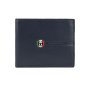 SERGIO TACCHINI Portefeuille Homme en Cuir Véritable, Fin avec Porte-cartes Amovible
