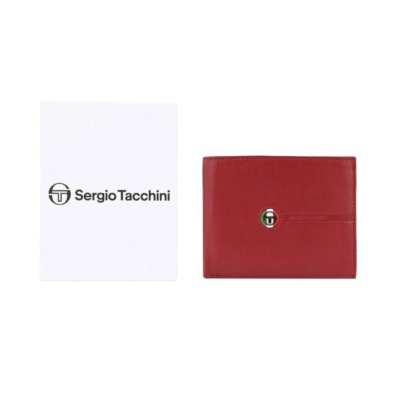 SERGIO TACCHINI Men's Genuine Leather Wallet, Slim With Removable Card Holder — view 12
