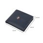 SERGIO TACCHINI Men's Genuine Leather Wallet, Slim With Removable Card Holder — detail