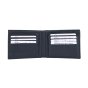 SERGIO TACCHINI Men's Genuine Leather Wallet, Slim With Removable Card Holder — front view