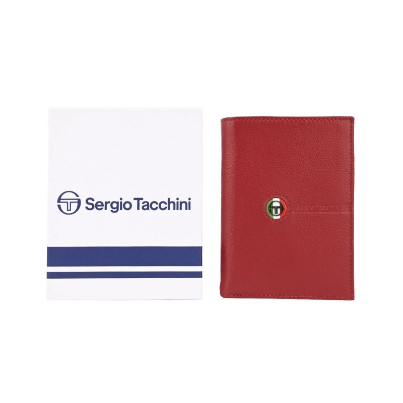 SERGIO TACCHINI Herren-Geldbörse Vertikal aus echtem Leder, schlank, mit Münzfach — Ansicht 10