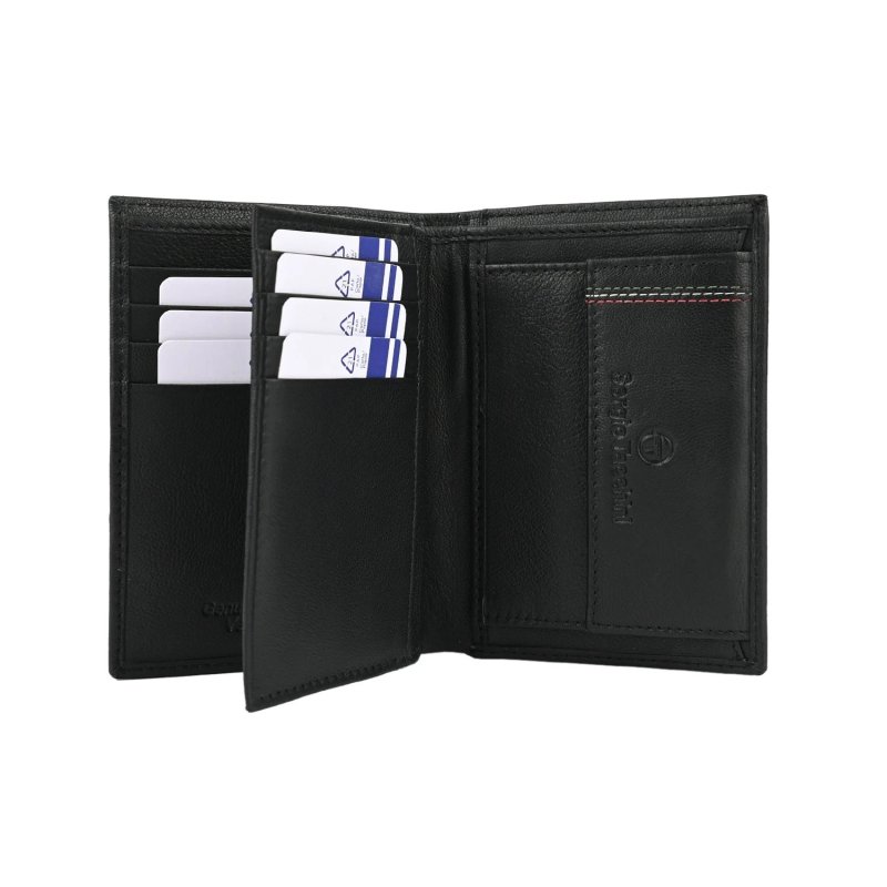 SERGIO TACCHINI Men's Vertical Genuine Leather Wallet, Slim With Coin Pocket — view 13