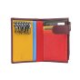 Biagiotti Genuine Leather Keyring, Men's and Women's, With Card Holder, Zip for Banknotes and Coins, With Box