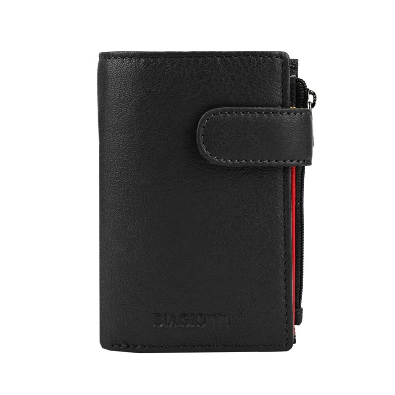Biagiotti Schlüsseletui Leder, Unisex, mit Kartenfach, Reißverschlussfach für Banknoten und Münzen, Box — Ansicht 7