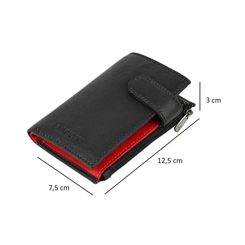 Biagiotti Schlüsseletui Leder, Unisex, mit Kartenfach, Reißverschlussfach für Banknoten und Münzen, Box — Ansicht 8