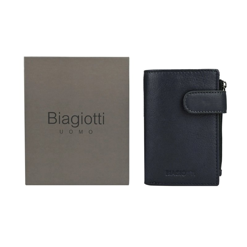 Biagiotti Schlüsseletui Leder, Unisex, mit Kartenfach, Reißverschlussfach für Banknoten und Münzen, Box — Ansicht 20