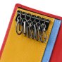 Biagiotti Étui à Clés en Cuir Véritable, pour Homme et Femme, avec Poche à Cartes, Zip pour Billets et Monnaie, Ave… — vue 29
