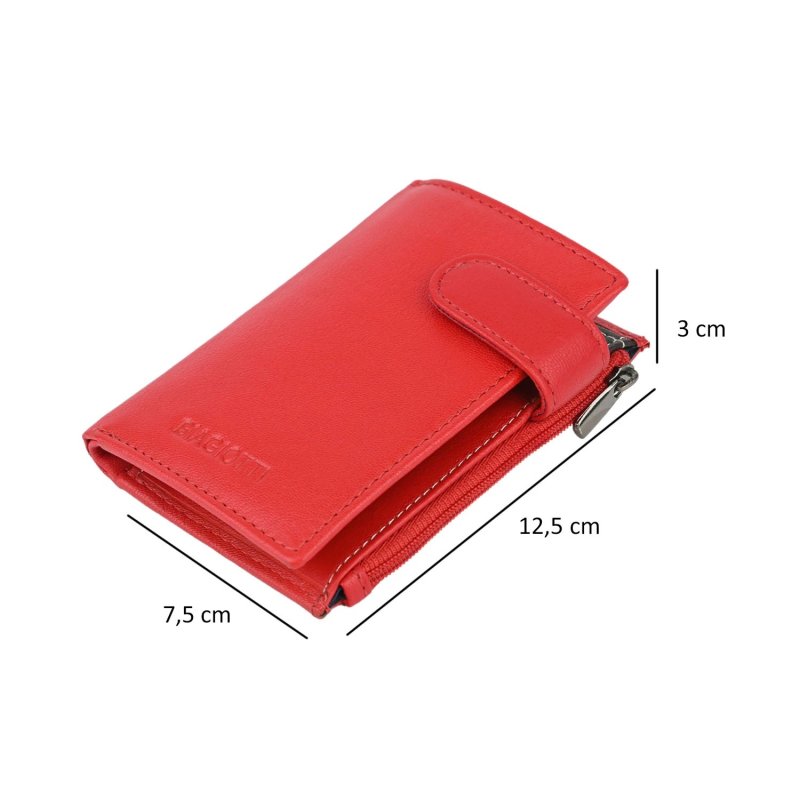 Biagiotti Genuine Leather Keyring, Men's and Women's, With Card Holder, Zip for Banknotes and Coins, With Box — view 28