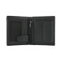 Cartera Police para Hombre de Piel Auténtica, Vertical, Pequeña, Dos Ventanas, Bolsillo con Cremallera, Monedero, Caja de Re…