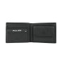 Police Men's Genuine Leather Wallet, Classic with Coin Pocket, Gift Box — front view