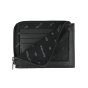 Police Men's Genuine Leather Card Wallet, Slim with Zip, Gift Box — logo detail