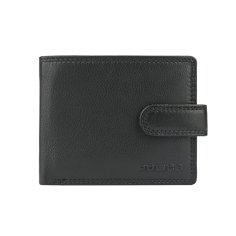Cartera Police para Hombre en Piel Auténtica, Fina, con Botón, Sin Monedero, Caja de Regalo — vista frontal 2