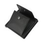 Police Men's Genuine Leather Wallet, Small Slim with Banknote Clip and Coin Pocket, Gift Box — back view