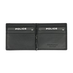 Cartera Police para Hombre en Piel Auténtica, Slim Pequeña con Clip para Billetes, con Monedero, Caja de Regalo 2