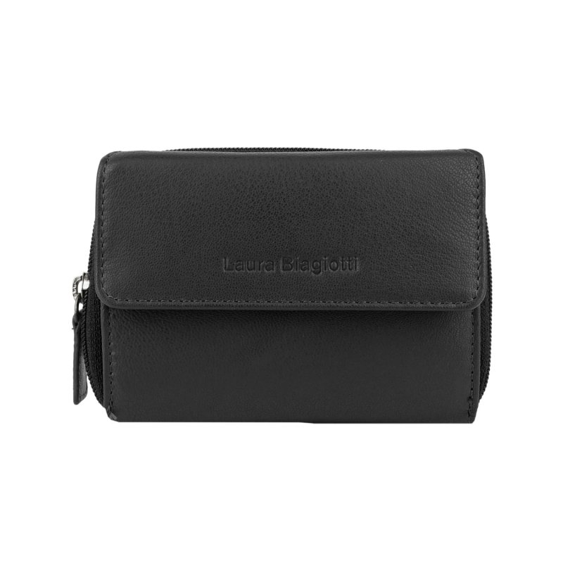 Laura Biagiotti Cartera Mujer De Piel Auténtica, Interior Multicolor, Amplia Con Caja de Regalo — vista 7