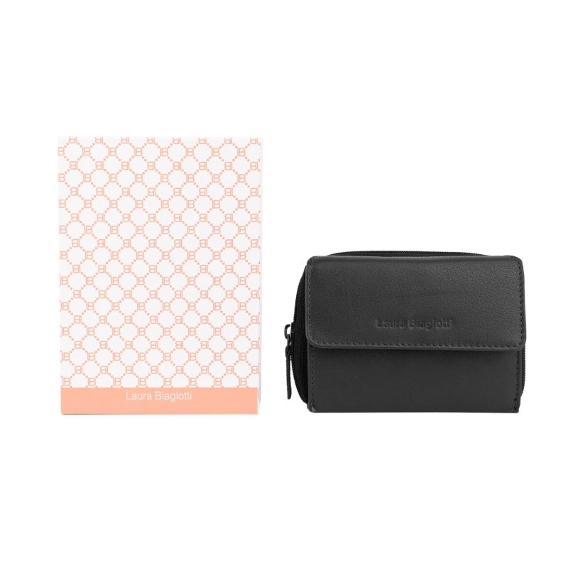 Laura Biagiotti Women's Genuine Leather Wallet, Multicolor Interior, Spacious, with Gift Box — view 12