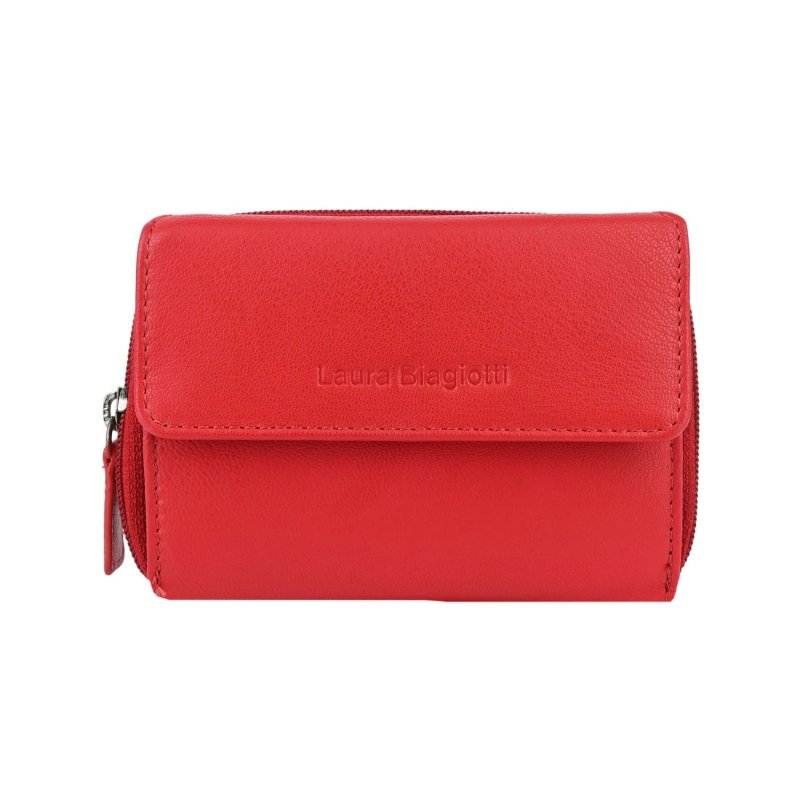 Laura Biagiotti Cartera Mujer De Piel Auténtica, Interior Multicolor, Amplia Con Caja de Regalo — vista 31