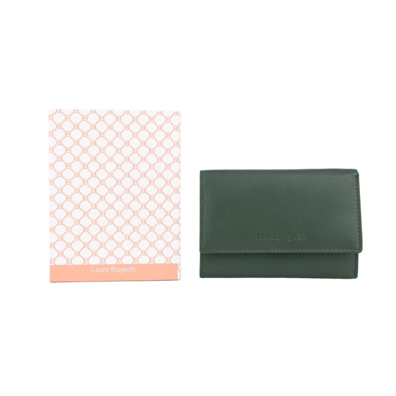 Laura Biagiotti Women's Genuine Leather Wallet, Multicolor Interior, Spacious, with Gift Box — view 25