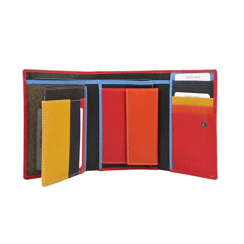 Laura Biagiotti Women's Genuine Leather Wallet, Multicolor Interior, Spacious, with Gift Box — view 27